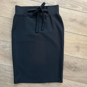 Classic Concepts Pencil Skirt Womens Small Black High Waist Midi